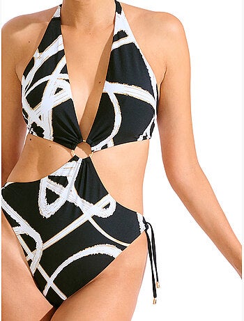 Monokini eendelig zwempak zonder beugel honolulu