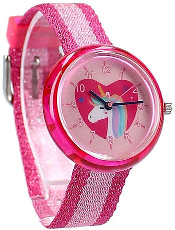 Montre analogique enfant 'Happy Kids' licorne – Pince à paillette Pret