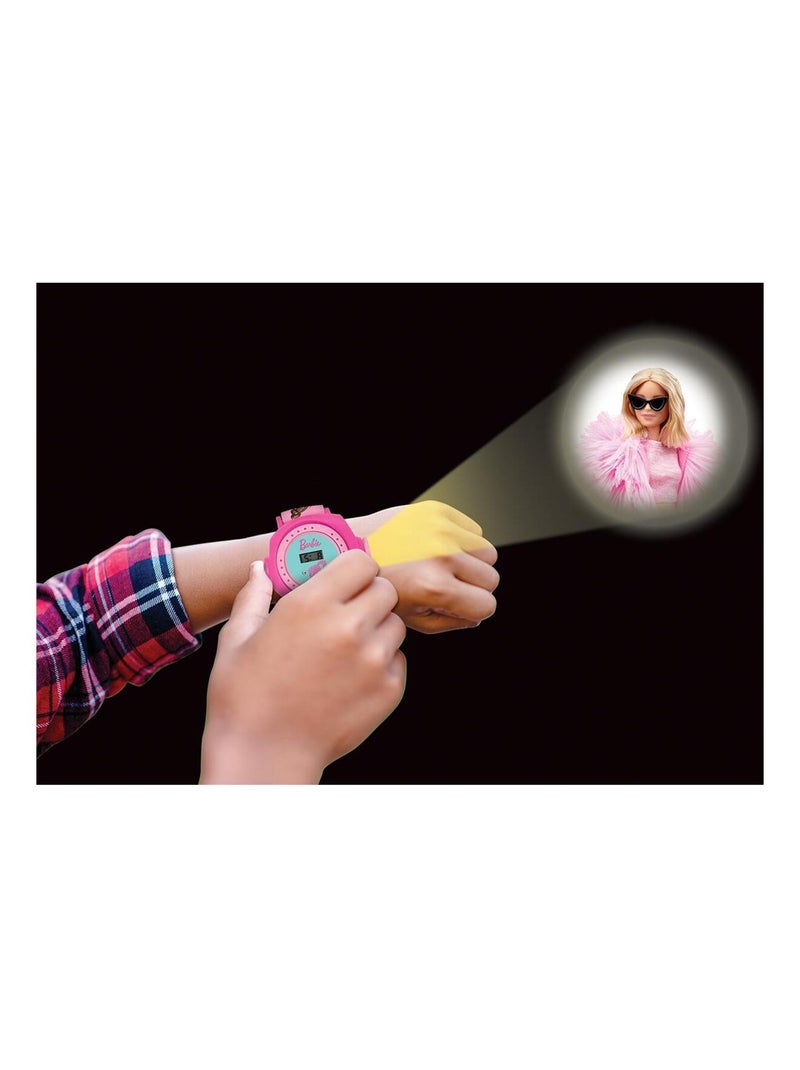 Montre digitale avec projection barbie Rose - Kiabi