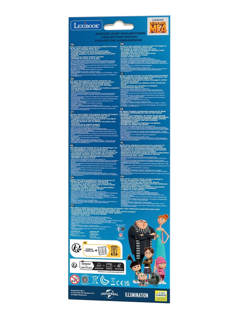 Montre digitale avec projection les minions Bleu - Kiabi