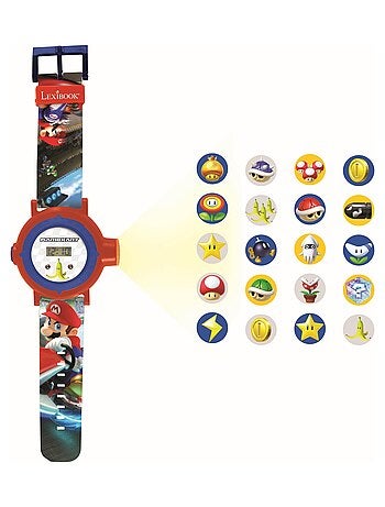 Montre digitale avec projection mario kart