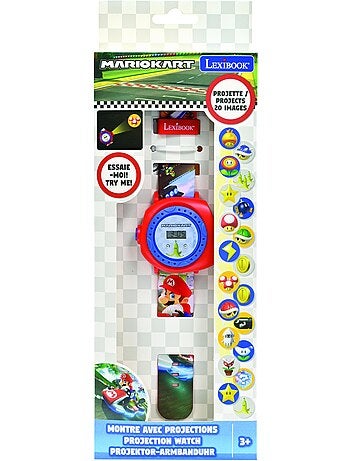 Montre digitale avec projection mario kart