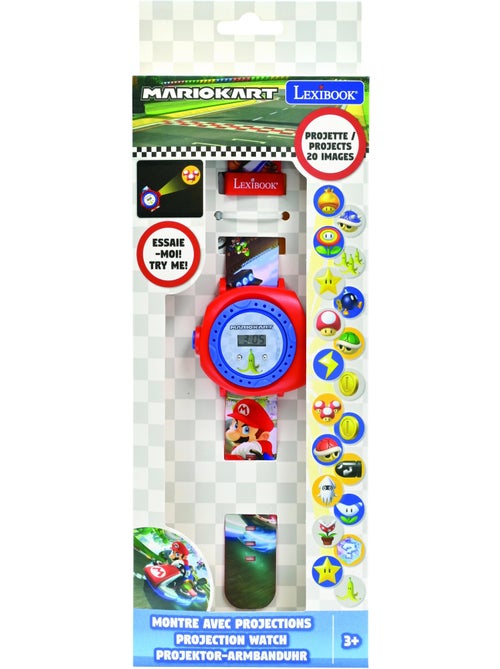 Montre digitale avec projection mario kart - Kiabi Montre digitale avec projection mario kart - Kiabi
