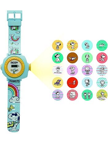 Montre digitale avec projection snoopy