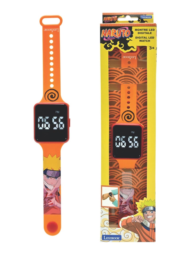 Montre digitale led naruto Orange - Kiabi