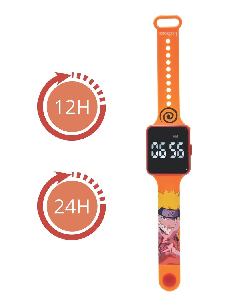 Montre digitale led naruto Orange - Kiabi