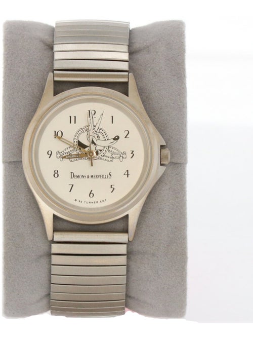 Montre enfant ronde 'Tex Avery' Wolfie bracelet maille métal doré Demons et Merveilles - Kiabi
