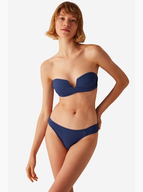 Moonlight bas de bikini hipkini à détail froncé penti - Kiabi Moonlight bas de bikini hipkini à détail froncé penti - Kiabi