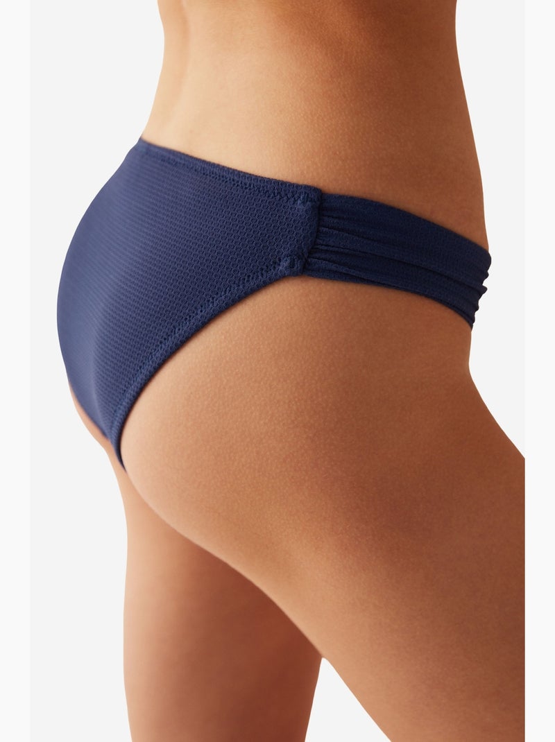 Moonlight bas de bikini hipkini à détail froncé penti Bleu marine - Kiabi