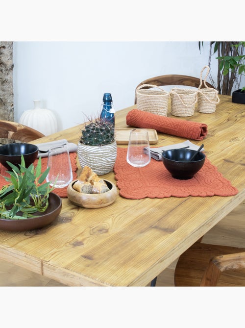 Morphee doorgestikte katoenen placemat - Kiabi Morphee doorgestikte katoenen placemat - Kiabi