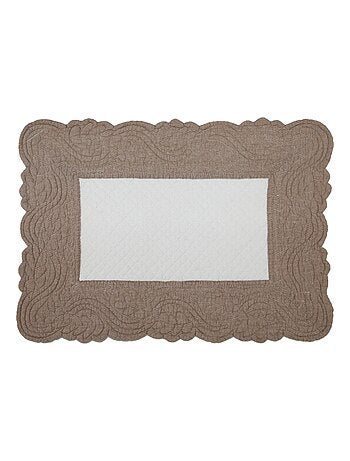 Morphee doorgestikte katoenen placemat