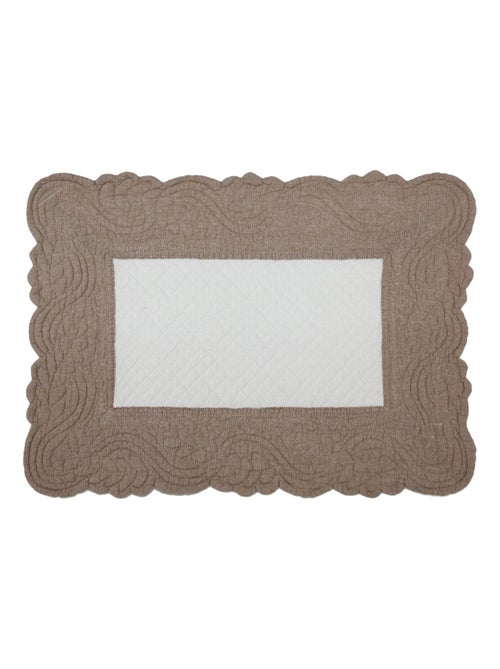 Morphee doorgestikte katoenen placemat - Kiabi Morphee doorgestikte katoenen placemat - Kiabi