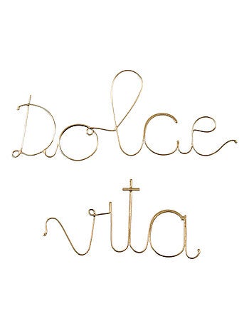 Mot fil de laiton "dolce vita