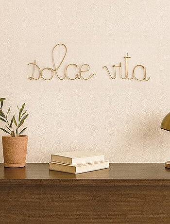 Mot fil de laiton "dolce vita