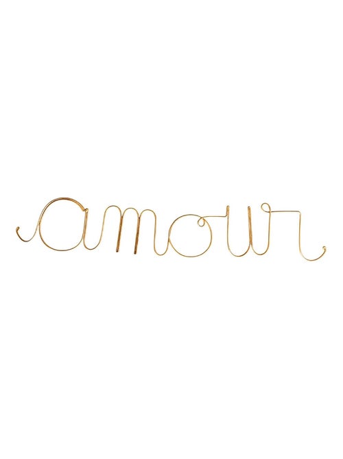 Mot fil de laiton doré "amour" - Kiabi Mot fil de laiton doré "amour" - Kiabi