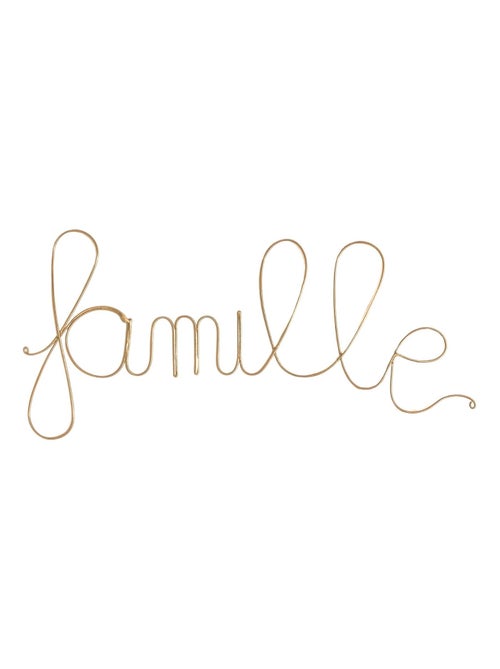 Mot fil de laiton doré "famille" - Kiabi Mot fil de laiton doré "famille" - Kiabi