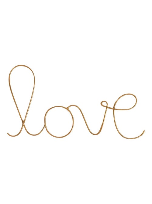 Mot fil de laiton doré "love" - Kiabi Mot fil de laiton doré "love" - Kiabi