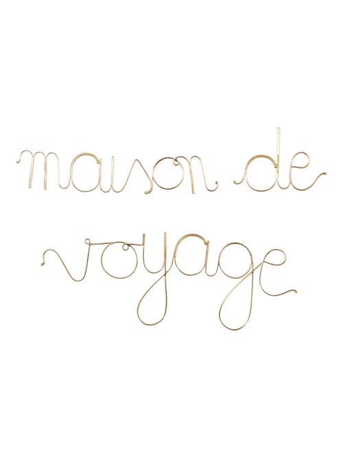 Mot fil de laiton "maison de voyage" - Kiabi Mot fil de laiton "maison de voyage" - Kiabi