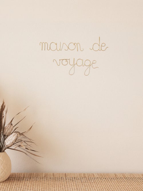 Mot fil de laiton "maison de voyage" - Kiabi Mot fil de laiton "maison de voyage" - Kiabi