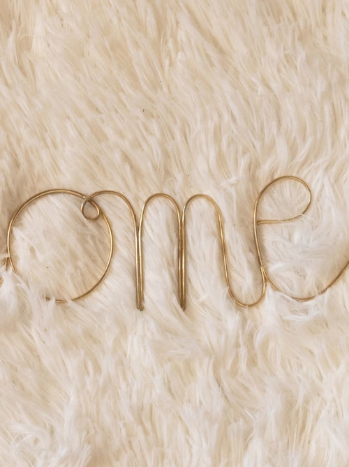 Mot fil de laiton "welcome home" - Kiabi Mot fil de laiton "welcome home" - Kiabi