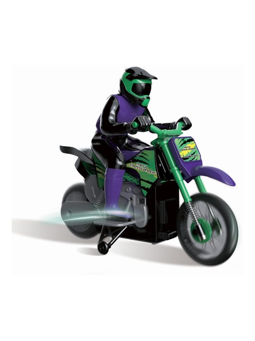 Moto crosslander cascade extrême avec effets lumineux - Kiabi