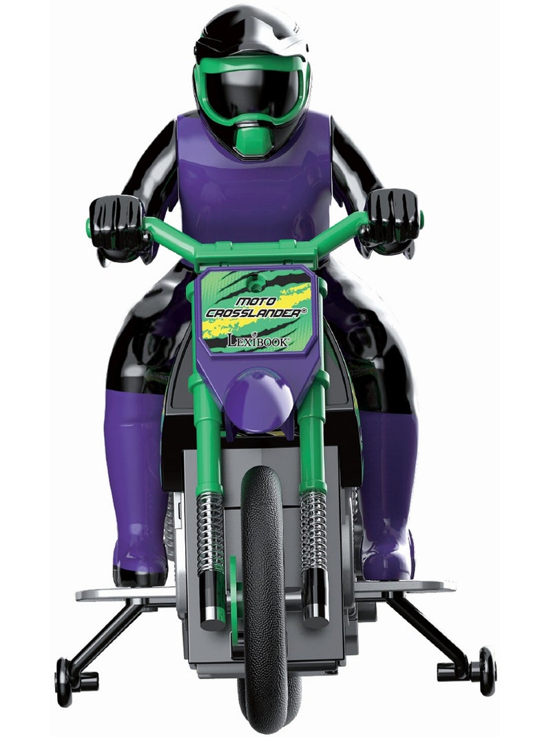 Moto crosslander cascade extrême avec effets lumineux Vert - Kiabi