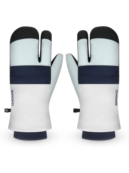 Moufles de ski 3 doigts homme et femme glisse - Kiabi