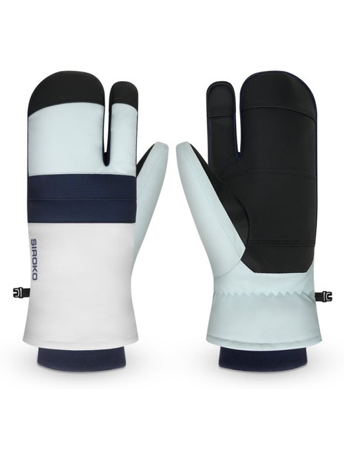 Moufles de ski 3 doigts homme et femme glisse - Kiabi