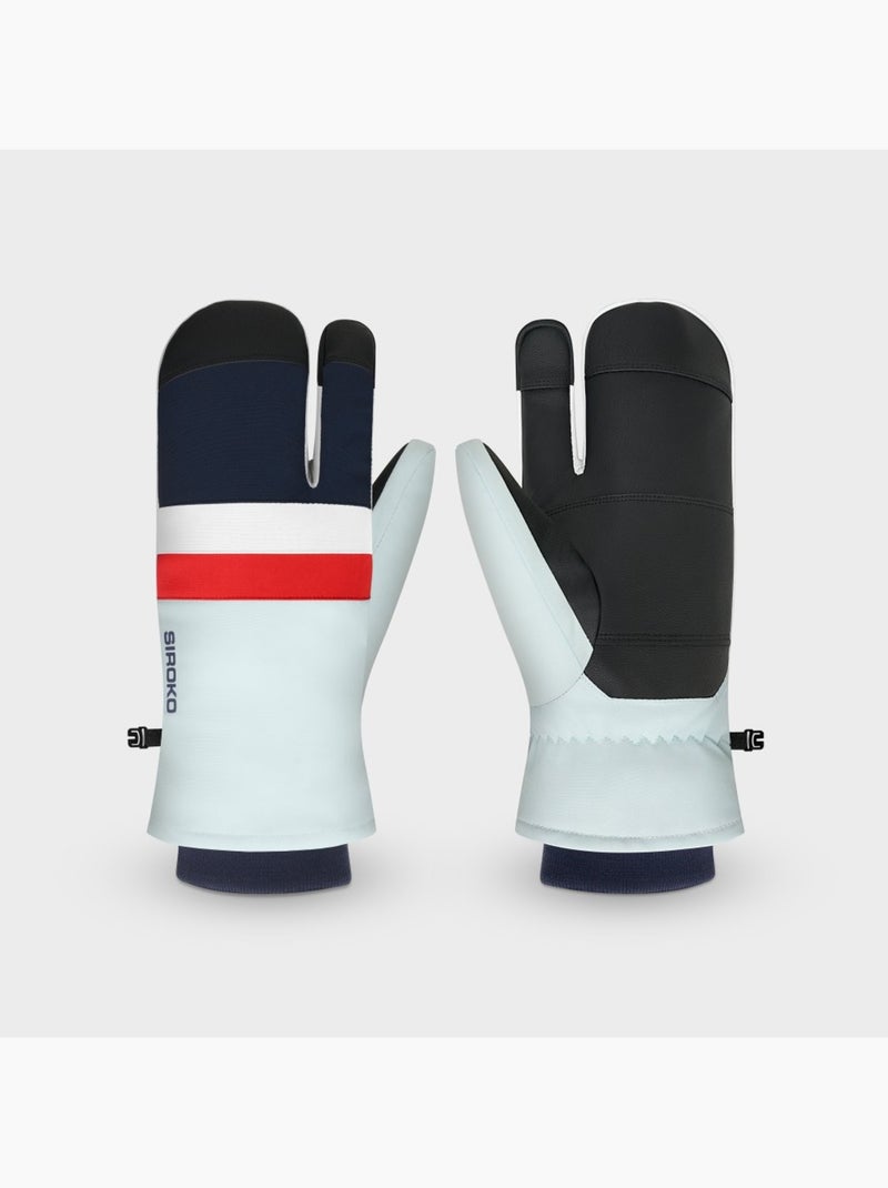 Moufles de ski 3 doigts homme et femme glisse light Bleu - Kiabi