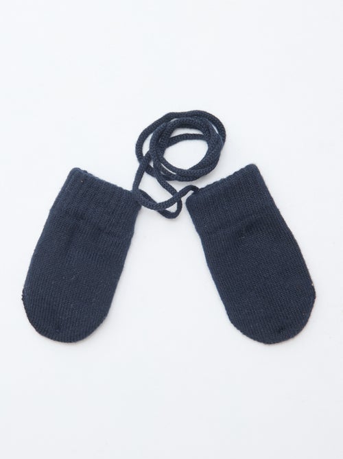 Moufles polaires maillée - Kiabi