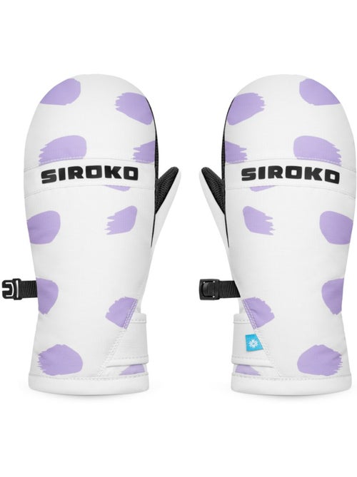 Moufles thermiques snowboard et ski enfant sports d'hiver enfants polka dots - Kiabi