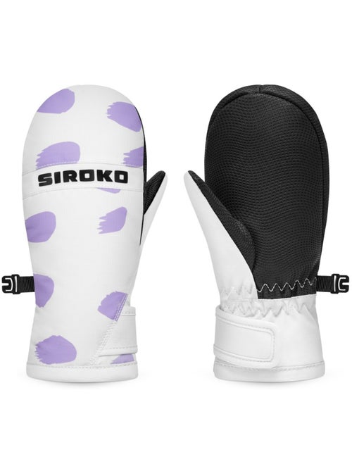 Moufles thermiques snowboard et ski enfant sports d'hiver enfants polka dots - Kiabi