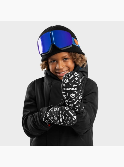 Moufles thermiques snowboard et ski enfant sports d'hiver enfants spook - Kiabi