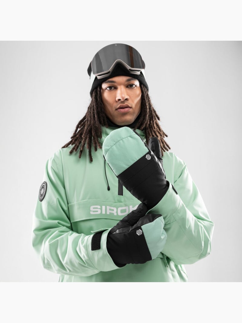 Moufles thermiques snowboard et ski sports d'hiver homme et femme pitztal dead m Vert - Kiabi