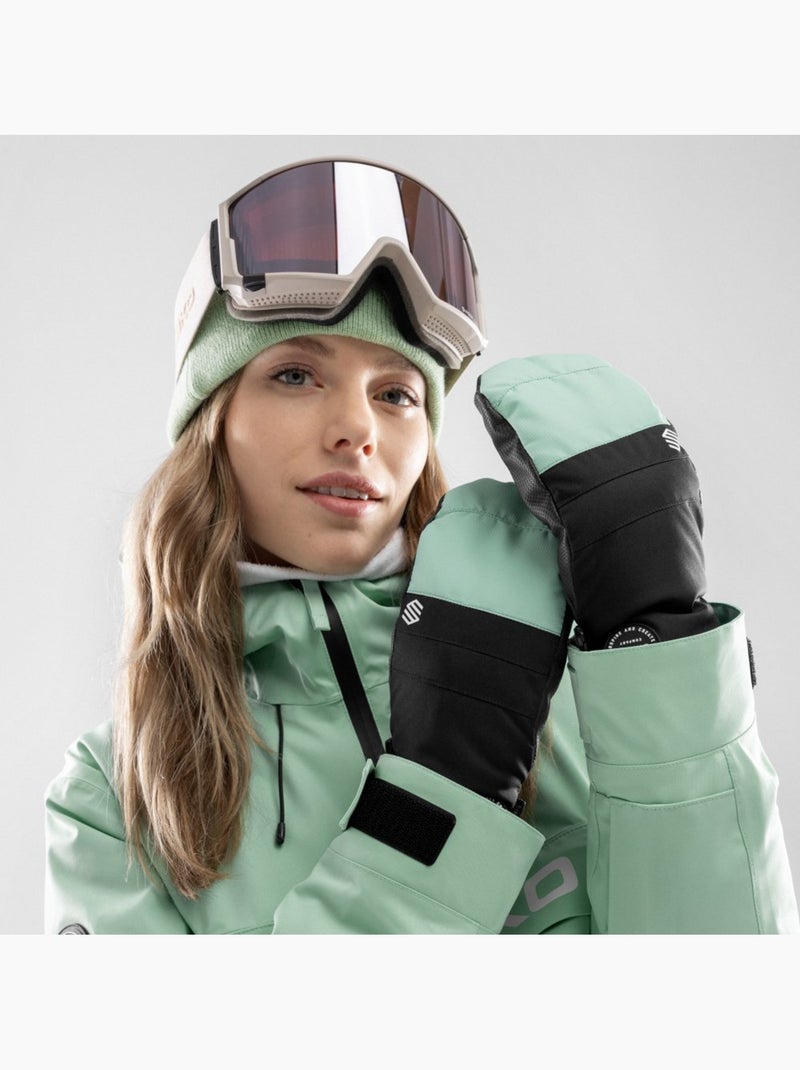Moufles thermiques snowboard et ski sports d'hiver homme et femme pitztal dead m Vert - Kiabi