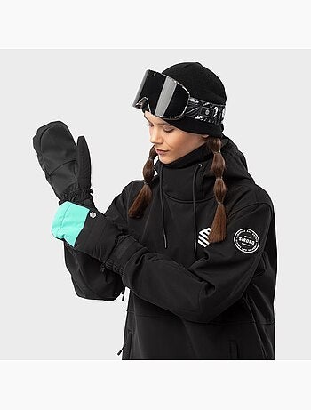 Moufles thermiques snowboard et ski sports d'hiver homme et femme pitztal turquo