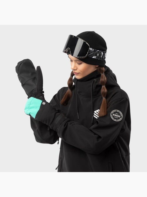 Moufles thermiques snowboard et ski sports d'hiver homme et femme pitztal turquo - Kiabi