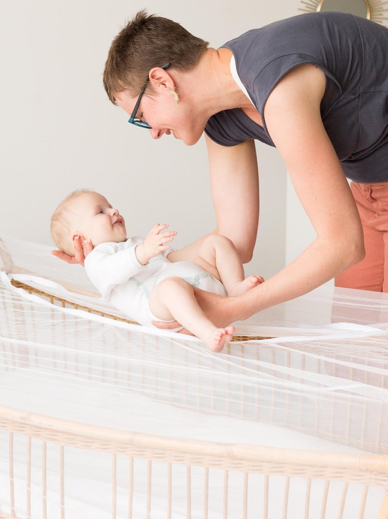 Moustiquaire pour lit bébé Blanc - Kiabi