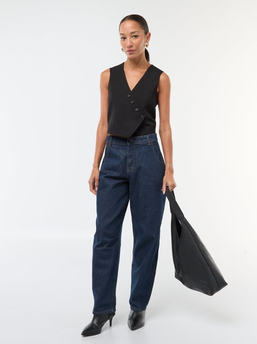 Mouwloos, effen jasje in gilet-stijl - Kiabi