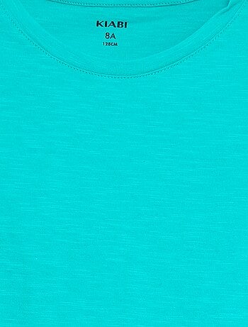 Mouwloos, effen T-shirt