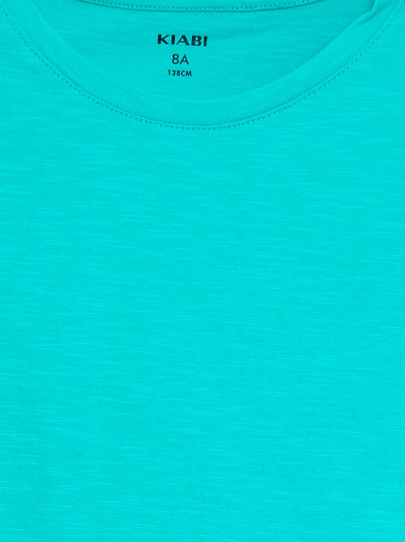 Mouwloos, effen T-shirt GROEN - Kiabi