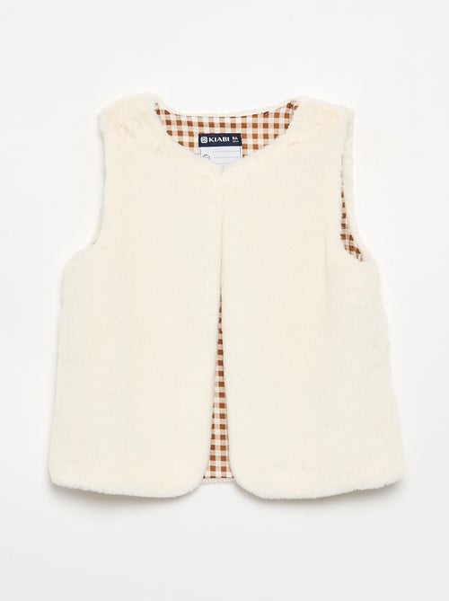 Mouwloos gilet van imitatiebont - Kiabi