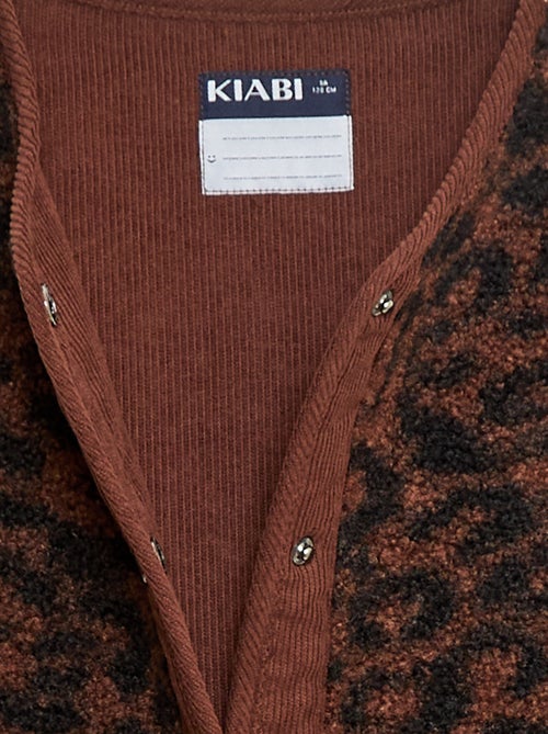 Mouwloos jasje van imitatieschapenvacht - Kiabi