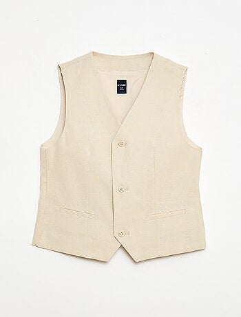 Mouwloos kostuumgilet