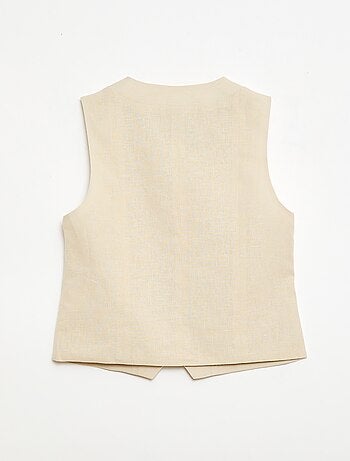 Mouwloos kostuumgilet