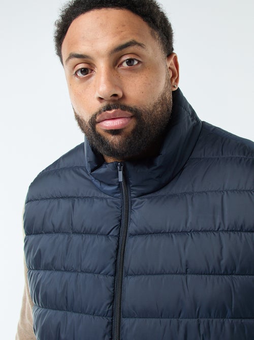 Mouwloos licht donsjack met opstaande kraag - Kiabi