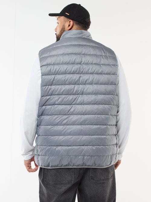 Mouwloos licht donsjack met opstaande kraag - Kiabi