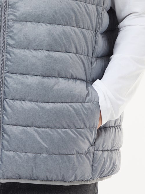 Mouwloos licht donsjack met opstaande kraag - Kiabi