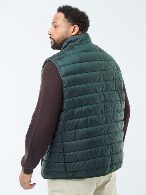 Mouwloos licht donsjack met opstaande kraag - Kiabi