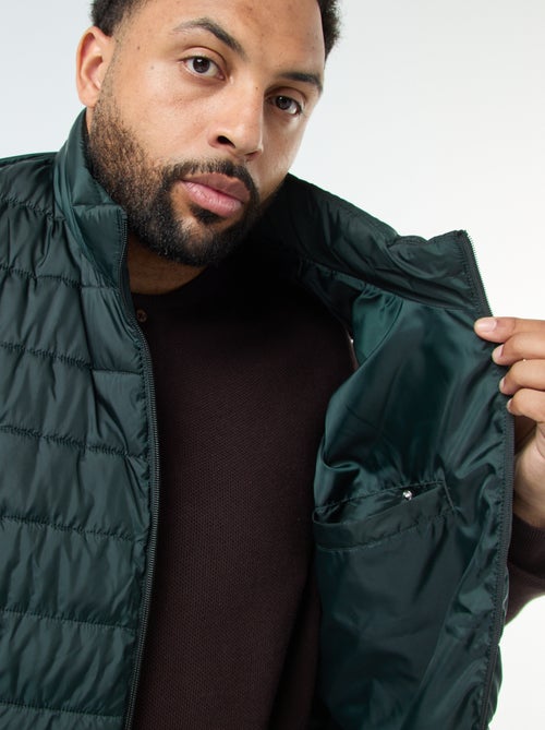 Mouwloos licht donsjack met opstaande kraag - Kiabi